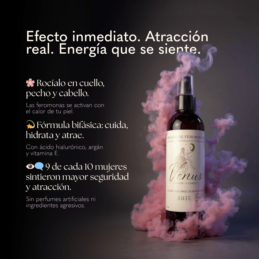 VENUS | Splash de Feromonas para Energía Femenina