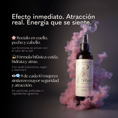 VENUS | Splash de Feromonas para Energía Femenina