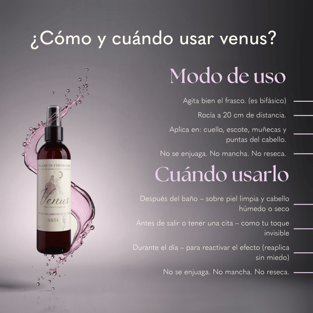 VENUS | Splash de Feromonas para Energía Femenina